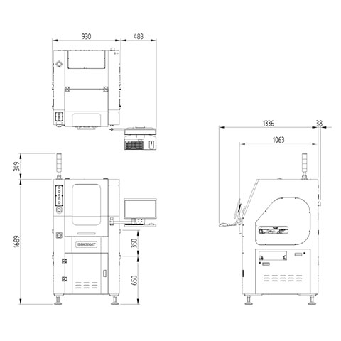 GAM-300AT-Carrier-Flowing-Back-In-Line-PCB-Router-Machine