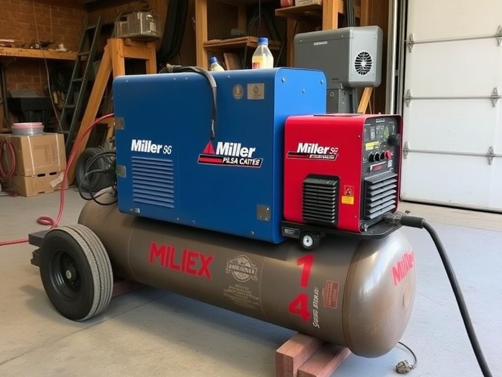 qualche taglierina al plasma miller ha un compressore d'aria incorporato?