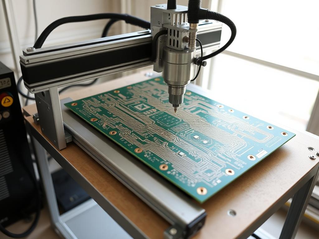 stand alone router for cutting pcbs with fine trac