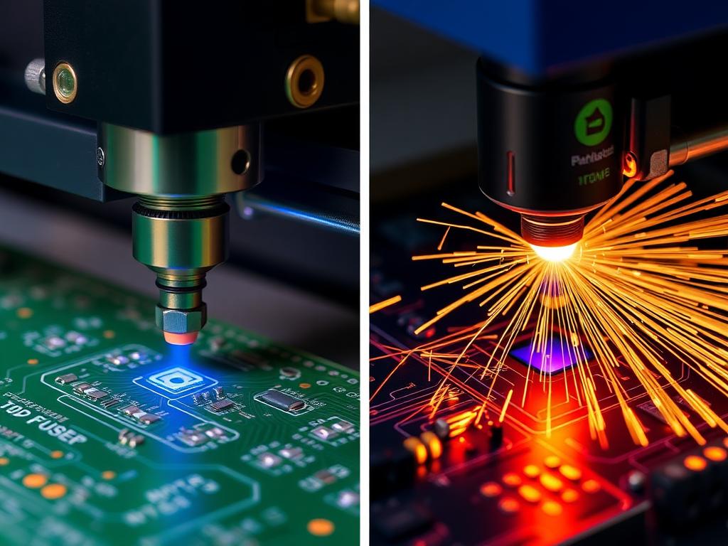 PCB punching vs laser cutting